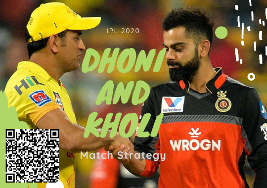 Dhoni and Kholi Match Strategy in IPL 2020
