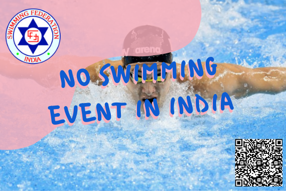 no swimming events in india swimming federation of india