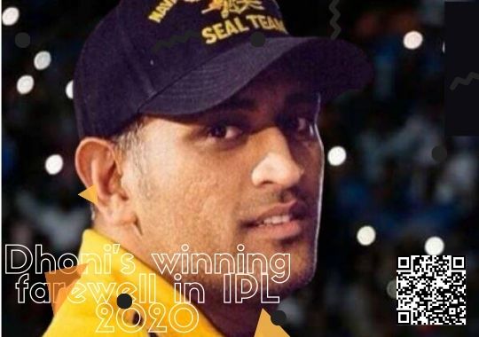 Dhoni winning farewell in IPL 2020