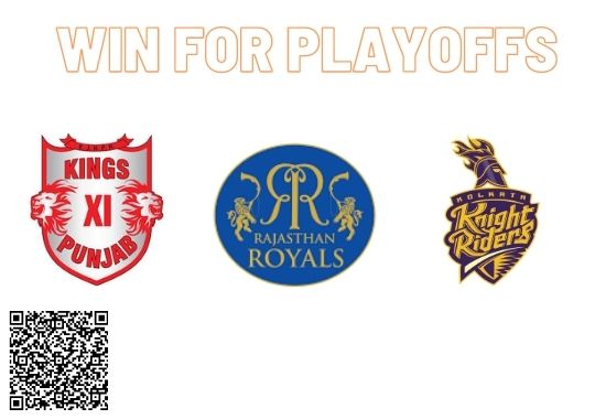 KXIP RR KKR win for playoffs