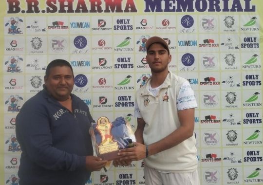 Yash Dabas's brilliant century in BR Sharma Memorial Cricket