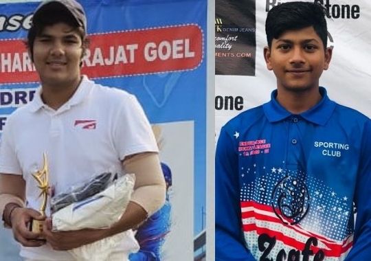 Dabas's century, turf academy won in rain interrupted match
