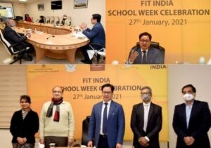 Rijiju celebrated second edition of Fit India School Week with Kendriya Vidyalaya students