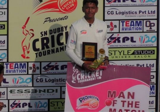 Sonnet defeated Sam Sports by seven wickets