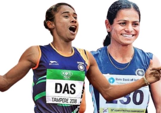 Hima Das and Duti Chand flop show in Federation Cup Senior National Championship