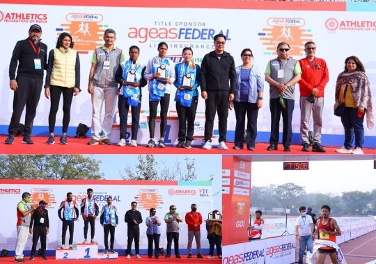 Srinu Bugatha, Sudha Singh won Aegis Federal Life Insurance New Delhi Marathon