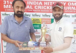 Abhijeet's century in Om Nath Sood cricket