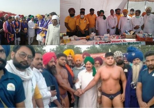 Kisan players led by Kartar pahalwan tickery border became a playground
