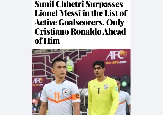 But Indian football needs at least twenty Chhetri