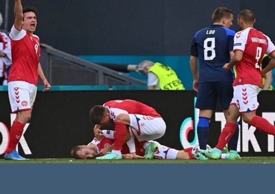 Morten Boesen, who treated Denmark's Chris Ericsson in the Euro Cup 2020