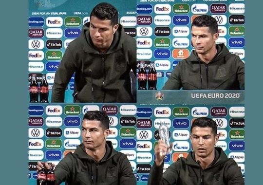 Ronaldo showed his mettle! Coca cola shocked, stock market upset