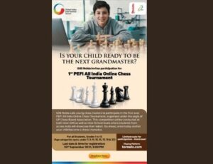 First PEFI All India Online Chess Tournament-2021 to be held from 6th October