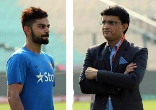 Why is Ganguly behind Virat Kohli